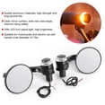 thumbnail image 4 of 2pcs 22mm 7/8in Fin de Guidon Rétroviseurs Ronds avec Clignotants LED Universel pour Moto, 4 of 8