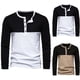 thumbnail image 5 of Mens Slim Fit Casual Shirt Long Sleeves Breathable Outdoor T Shirts Top Sport, 5 of 8
