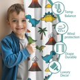 thumbnail image 3 of Blackout Kids Curtains,Dinosaurs Volcano Palm White Pattern Childrens Insulated Curtains Set Of 2,Bedroom Essentials,Toddler Room Decor 42"x54", 3 of 5