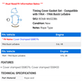thumbnail image 2 of Timing Cover Gasket Set - Compatible with 1964 - 1966 Buick LeSabre 1965, 2 of 2