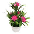 thumbnail image 1 of Simulación de bonsái con flores falsas, pequeño adorno de escritorio con bonsái $ Planta de flores falsas artificiales, decoración para exteriores, hogar, fiesta, jardín $ Simulación de adorno, 1 of 5