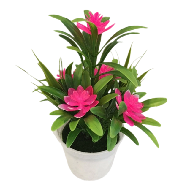 Simulación de bonsái con flores falsas, pequeño adorno de escritorio con bonsái $ Planta de flores falsas artificiales, decoración para exteriores, hogar, fiesta, jardín $ Simulación de adorno