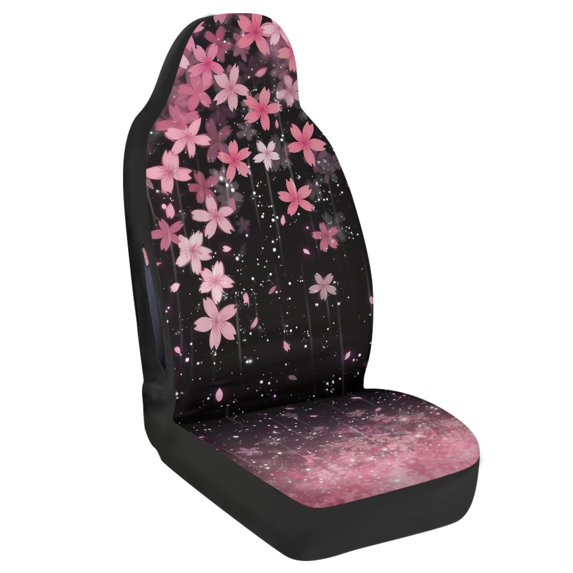 FUIALDOLG Cherry Blossom Decoration, Waterproof Interior Decor Car Seat Covers Washable Car Seat Covers for Front Seats for Automotive