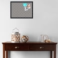 thumbnail image 3 of PinPix 22x16 Custom Cork Bulletin Board  Poster Board Has a Fabric Style Canvas Finish, Framed in Retro Patterns, by ArtToFrames (PinPix-236), 3 of 5