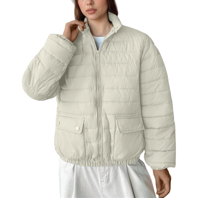 Lovzfmll Veste Décontractée pour Femme, Style à Capuche à Manches Longues Coloré Blanc, G