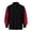 Red, variant on Mens T-shirts Men's Casual Loose Fit Stand Collar Shirt With Tie Detail Color Block Design For Daily Wear Comfortable Non Stretch Fabric All Season Mod Bod Tops Long Sleeve Shirt Men Yellow XL