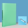 thumbnail image 4 of A4 2 Holes PP Document File Folder, Transparent View Cover 2 Ring Binder Folder, Lightweight Paper Organizer, Color Coded Office Paper Storage Supplies,Green, 4 of 9
