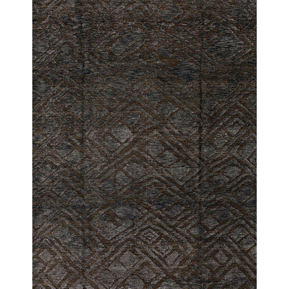 Ahgly Company Machine Washable Indoor Rectangle Abstract Gray Area Rugs, 7' x 9'