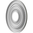 thumbnail image 4 of Ekena Millwork 13"OD x 3 1/2"ID x 3/4"P Cole Thermoformed PVC Ceiling Medallion (Fits Canopies up to 4 1/4"), UltraCover Satin Hunt Club Green, 4 of 5