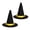 Black, variant on OIUR 2 Pcs Mini Felt Witch Hats, Cute Tiny Wizard Hat Wine Bottle Topper for Halloween Party Favors, DIY Crafts, Home Table Decor