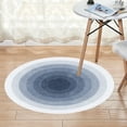 thumbnail image 5 of Rug Round Carpet Living Room Cream Wind Sofa Coffee Table Bedroom Bedside Study Soundproof Floor Cushion Washable Rug Blue 40x40cm, 5 of 6