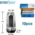 thumbnail image 6 of Detroit Axle - Brake Kit for 2002-2005 Ford Explorer Mercury Mountaineer Front & Rear Disc Brake Rotors Replacement Ceramic Brakes Pads 20pc Lug Nuts, 6 of 7