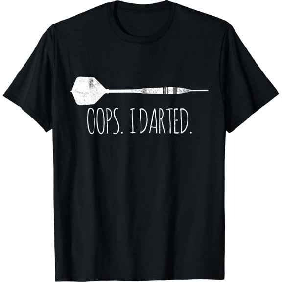 Darts Dart T-Shirt men and women can wear, black, white, gifts