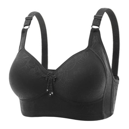 

3PC Lace No Underwire Comfort Push Up Bra with Pendant Back Closure