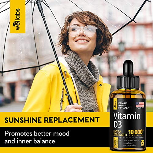 Buy Vitamin D3 Drops Extra Strength Vitamin D3 10000 IU Made in The