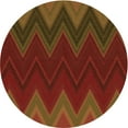 thumbnail image 1 of Ahgly Company Machine Washable Indoor Round Transitional Mahogany Brown Area Rugs, 7' Round, 1 of 7