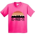 thumbnail image 3 of Inktastic El Paso Texas Skyline Retro Youth T-Shirt, 3 of 5