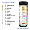 thumbnail image 4 of 50PCS 14 in 1 Drinking Water Test Kit Strips Home Water Quality Test for Tap, 4 of 5