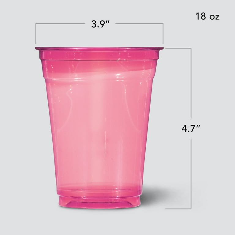Hefty Party Perfect Tinted Plastic Cups, 18 oz, 54 Count photo 2