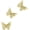 gold, variant on 3D Butterfly Wall Decor Set – Resin Wall Decorations for Living Room, Bedroom, Garden, Yard, Outdoor and Gallery Walls - Antique Copper - Set of 3