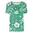 thumbnail image 4 of Perfectbot Women's Cute Print Crew Neck T-Shirt Short Sleeve Casual Daily Summer Top Tee, 4 of 5