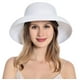 thumbnail image 5 of Sombrero de sol para mujer, sombrero de paja, protección UV para verano, sombrero de pescador plegable para viajes, sombrero de pesca de playa estilo cloche vintage, 5 of 7