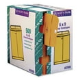 thumbnail image 3 of Quality Park QUA37555 6 in. x 9 in. #55 Square Flap Clasp/Gummed Closure Clasp Envelope - Brown Kraft (500/Carton), 3 of 5
