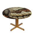 thumbnail image 3 of HAOXIT Aesthetic Butterfly Mushroom Round Table Cover Stain Resistant Tablecloth Practical Table for Kitchen Table Top Decoration 38-42, 3 of 8