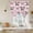 Pink, variant on Cute Bow Cow Tie Up Curtains for Windows, Adjustable Balloon Window Shades, Beige Farmhouse Cute Animals Kitchen Window Treatments Adjustable Roll Up Curtain for Basement/Nursery 52"x45"