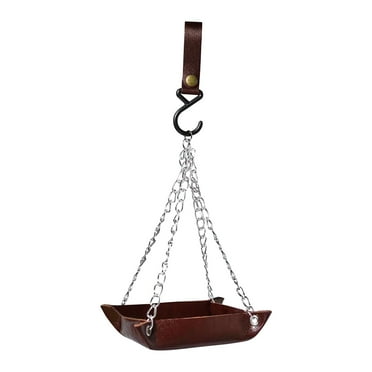 Kedshhgu Clearance Hanging Bird Feeder Leather Platform Bird Feeder Bird Food Catcher Bird Bath Tray Bird Feeders For Outside Backyard Garden Decor Feeder Stand