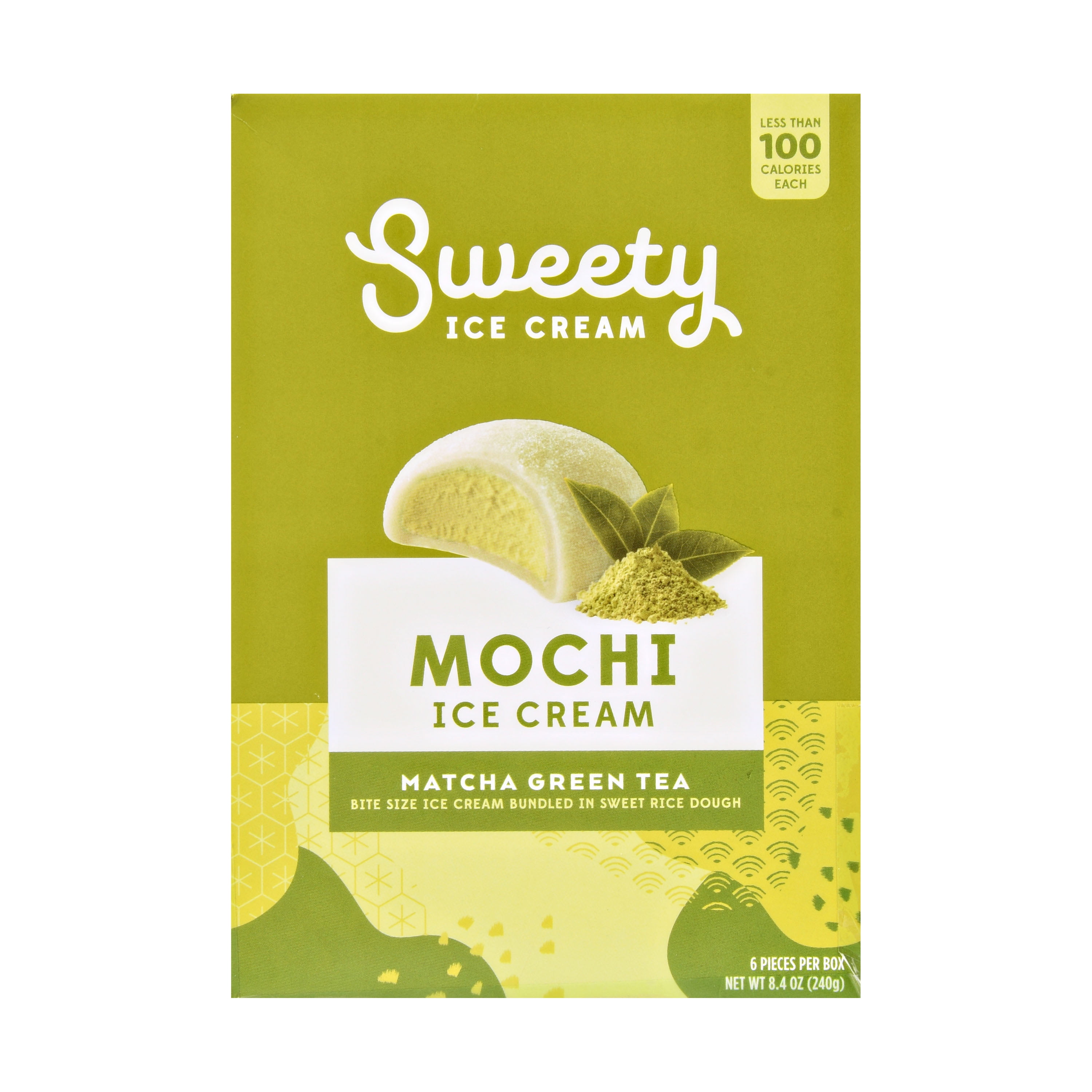 Sweety Green Tea Mochi Ice Cream 6 Pieces 8 4 Oz Walmart Com