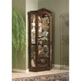 thumbnail image 2 of Beaumont Lane Corner Curio Cabinet, Medallion Cherry, 2 of 6