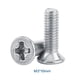 thumbnail image 1 of 100 Uds bolsa cabeza plana máquina de acero inoxidable avellanado empotrado tornillo sujetador M3 * 10, 1 of 1
