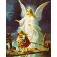 thumbnail image 1 of Taladro de pintura de diamante 5D, Kits de bricolaje, Ángel redondo completo, protege a los niños, imagen de mosaico Hugtrwg Para estrenar, 1 of 9
