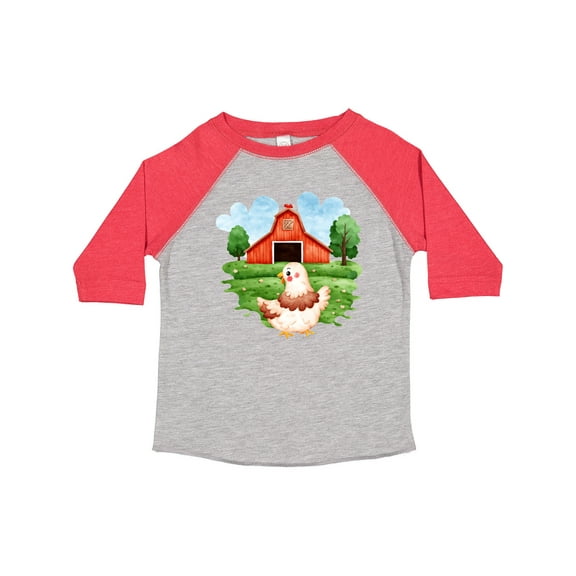 Inktastic Chicken on a Farm Boys or Girls Toddler T-Shirt
