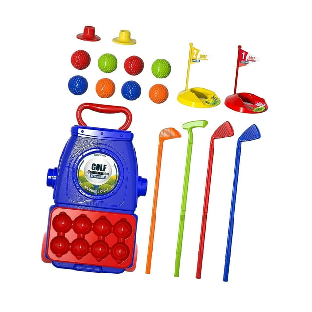 Palos de golf para niños, juego de juguetes de golf educativos para niños en edad preescolar, portátil para cumpleaños Estilo B Zulema juguetes de golf para niños