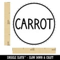 thumbnail image 2 of Carrot Flavor Scent Rounded Text Self-Inking Rubber Stamp Ink Stamper - Red Ink - Medium 1 Inch, 2 of 7