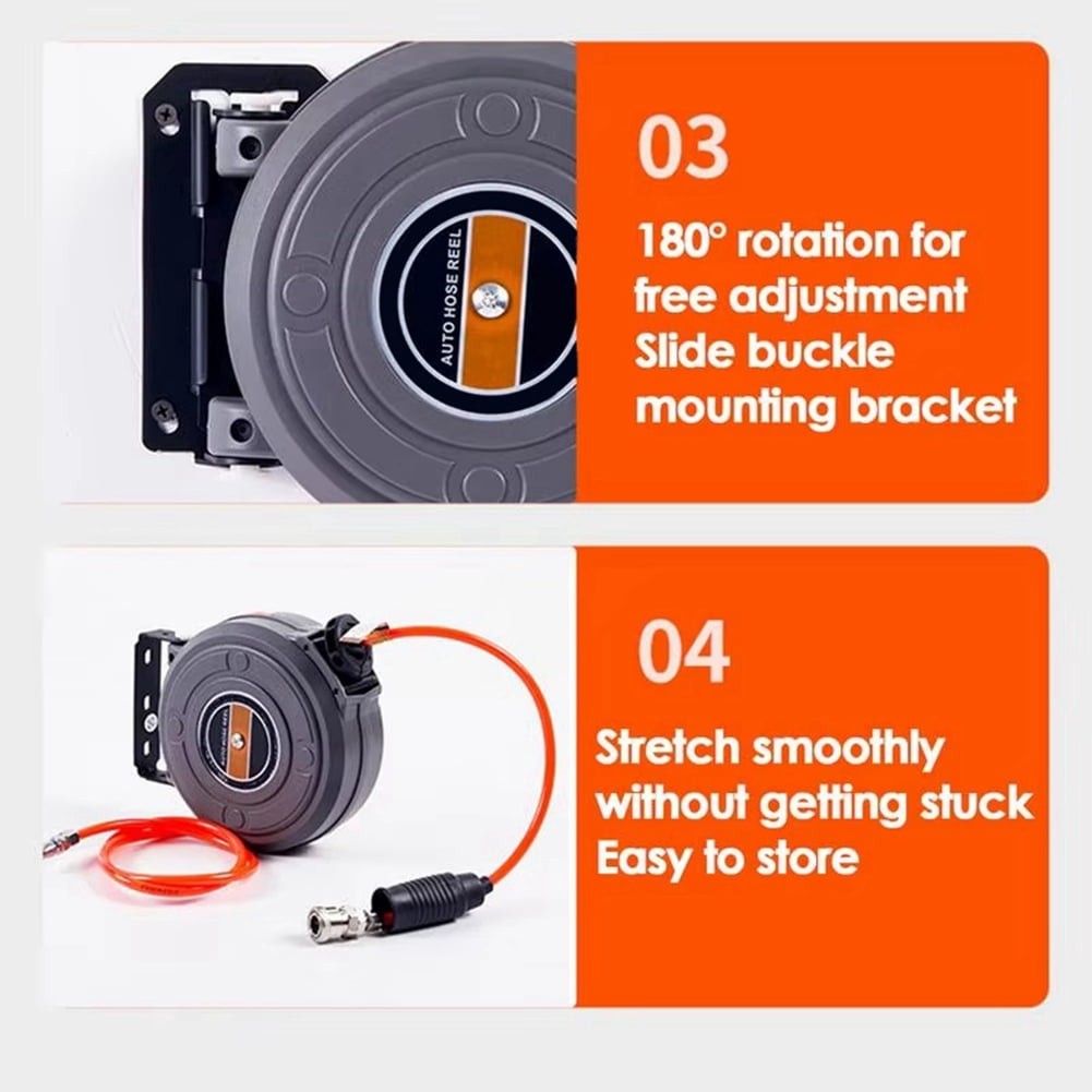 Air Drum Automatic Retractable Air Drum Hose Reel Hose Retractor Reel for Car Washing Car Beauty and Repair