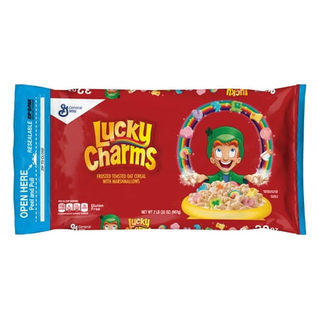(2 Pack) Lucky Charms Gluten Free Cereal, 32 oz