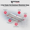 thumbnail image 2 of Titan Ramps 5 Foot Single-Fold Aluminum Wheelchair Ramp, 600 Pound Capacity, 2 of 11