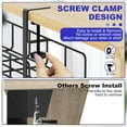 thumbnail image 3 of czcpp-Under Desk Cable Management Tray, 15.7'' No Drill Steel Desk Cable Organizers, Wire Management Tray Cable Management Rack, Desk Cable Tray with Wire Organizer and Desk Cord Organizer, 3 of 4