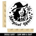 thumbnail image 2 of Magical Work Witch Wizard Mage Teacher Student Self-Inking Rubber Stamp Ink Stamper - Red Ink - Large 1-1/2 Inch, 2 of 7