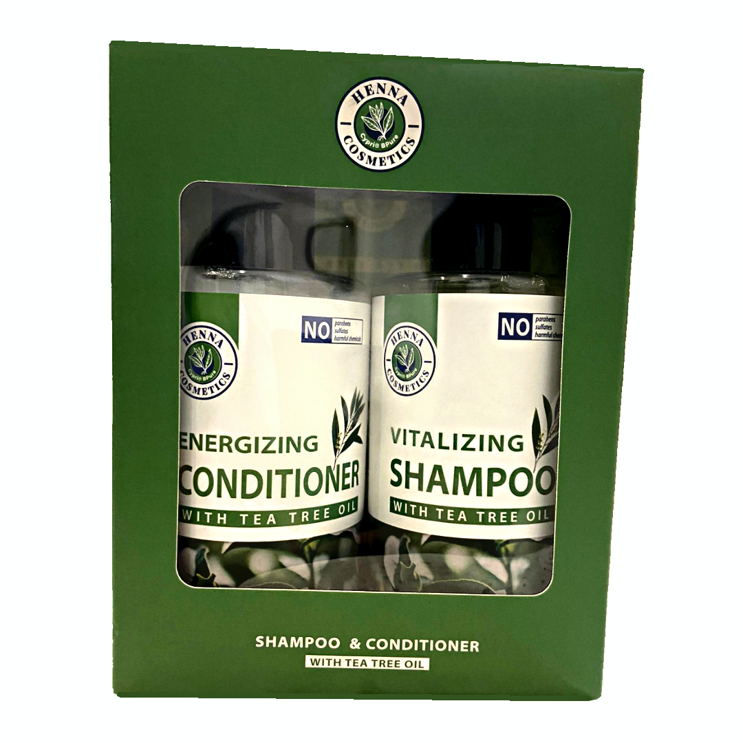 Henna Cosmetics Tea Tree Oil Shampoo / Conditioner Set - Sulfate Paraben Free 10.4 FL oz. - image 1 of 7