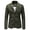 Army Green, variant on Men's Suit Jacket 100% Cotton Washed Retro Single Breasted Blazer Slim Long Sleeve Outwear Wedding Formal Coat