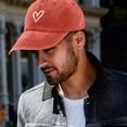 thumbnail image 3 of Gorra de béisbol para mujer con bordado de corazón: gorra de moda para niñas para deportes al aire libre,ajustable,bonita y casual, 3 of 6