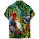 thumbnail image 2 of Camisas Para Hombre Manga Larga Negra Nueva camisa de manga corta holgada informal con estampado digital 3d y estampado de (Green, XXL), 2 of 4