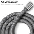 thumbnail image 6 of Bathroom Accessories Useful High Pressure GI/2 Flexible Bath Shower Nylon Pipe Shower Tube Handheld Shower Hose Anti Winding BLACK 2METER, 6 of 8