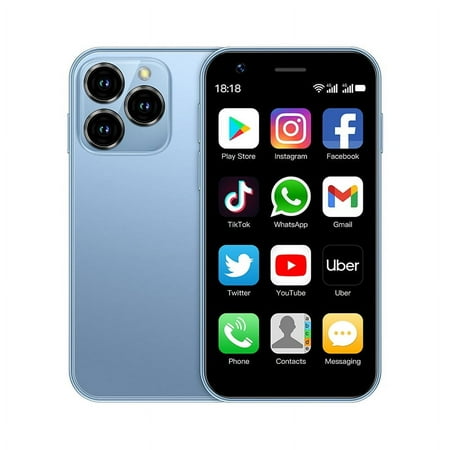 SOYES XS16 Mini 3.0" Smart Phone 4G LTE 3GB RAM 64GB ROM Android 10.0 Quad Core 2000mAh Type C Dual SIM Standby Small Phone