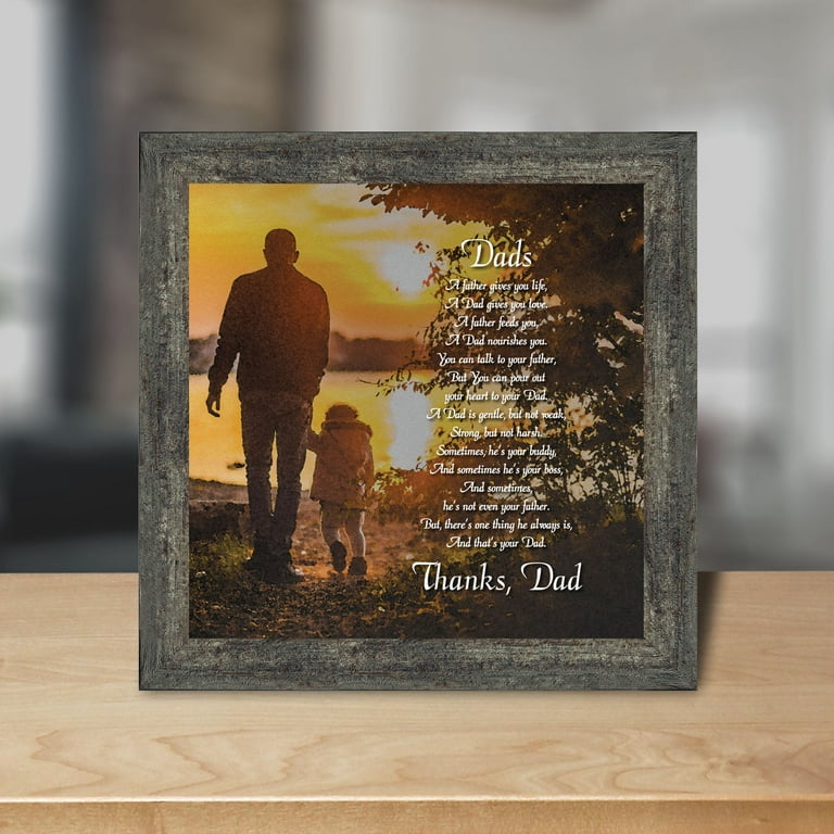 Father's Day Gifts from Son or Daughter, Picture Frames Gifts for
