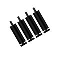 thumbnail image 3 of 4 piezas de patas de sofá de metal para muebles, patas de repuesto modernas y resistentes al óxido. negro 15cm, 3 of 9